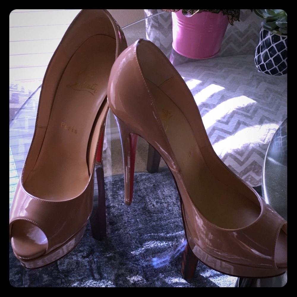 Authentic Louboutin Fetish Platform Peep Toe